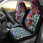 Personalized Essendon Football Bombers Car Seat Cover Tropical Hibiscus Flowers - Pacific Fusion Style