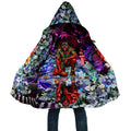 Personalized Essendon Football Bombers Cloak Tropical Hibiscus Flowers - Pacific Fusion Style
