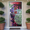 Personalized Essendon Football Bombers Door Cover Tropical Hibiscus Flowers - Pacific Fusion Style