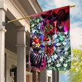 Personalized Essendon Football Bombers Garden Flag Tropical Hibiscus Flowers - Pacific Fusion Style