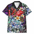 Personalized Essendon Football Bombers Hawaiian Shirt Tropical Hibiscus Flowers - Pacific Fusion Style