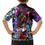 Personalized Essendon Football Bombers Kid Hawaiian Shirt Tropical Hibiscus Flowers - Pacific Fusion Style