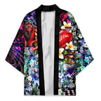 Personalized Essendon Football Bombers Kimono Tropical Hibiscus Flowers - Pacific Fusion Style