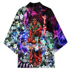 Personalized Essendon Football Bombers Kimono Tropical Hibiscus Flowers - Pacific Fusion Style