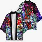 Personalized Essendon Football Bombers Kimono Tropical Hibiscus Flowers - Pacific Fusion Style