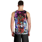 Personalized Essendon Football Bombers Men Tank Top Tropical Hibiscus Flowers - Pacific Fusion Style
