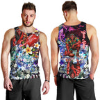 Personalized Essendon Football Bombers Men Tank Top Tropical Hibiscus Flowers - Pacific Fusion Style