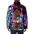 Personalized Essendon Football Bombers Padded Jacket Tropical Hibiscus Flowers - Pacific Fusion Style