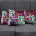 Personalized Essendon Football Bombers Pillow Cover Tropical Hibiscus Flowers - Pacific Fusion Style