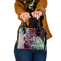 Personalized Essendon Football Bombers Shoulder Handbag Tropical Hibiscus Flowers - Pacific Fusion Style