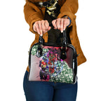 Personalized Essendon Football Bombers Shoulder Handbag Tropical Hibiscus Flowers - Pacific Fusion Style