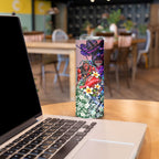 Personalized Essendon Football Bombers Skinny Tumbler Tropical Hibiscus Flowers - Pacific Fusion Style