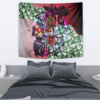 Personalized Essendon Football Bombers Tapestry Tropical Hibiscus Flowers - Pacific Fusion Style