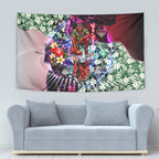 Personalized Essendon Football Bombers Tapestry Tropical Hibiscus Flowers - Pacific Fusion Style