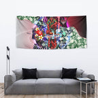 Personalized Essendon Football Bombers Tapestry Tropical Hibiscus Flowers - Pacific Fusion Style
