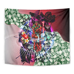 Personalized Essendon Football Bombers Tapestry Tropical Hibiscus Flowers - Pacific Fusion Style