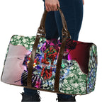 Personalized Essendon Football Bombers Travel Bag Tropical Hibiscus Flowers - Pacific Fusion Style
