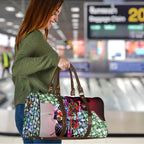 Personalized Essendon Football Bombers Travel Bag Tropical Hibiscus Flowers - Pacific Fusion Style