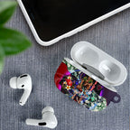 Personalized Melbourne Football Demons AirPods Case Tropical Hibiscus Flowers - Pacific Fusion Style