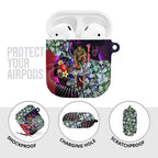Personalized Melbourne Football Demons AirPods Case Tropical Hibiscus Flowers - Pacific Fusion Style
