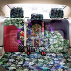 Personalized Melbourne Football Demons Back Car Seat Cover Tropical Hibiscus Flowers - Pacific Fusion Style