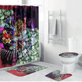 Personalized Melbourne Football Demons Bathroom Set Tropical Hibiscus Flowers - Pacific Fusion Style