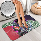 Personalized Melbourne Football Demons Bathroom Set Tropical Hibiscus Flowers - Pacific Fusion Style