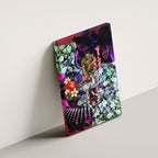 Personalized Melbourne Football Demons Canvas Wall Art Tropical Hibiscus Flowers - Pacific Fusion Style