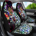 Personalized Melbourne Football Demons Car Seat Cover Tropical Hibiscus Flowers - Pacific Fusion Style