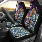 Personalized Melbourne Football Demons Car Seat Cover Tropical Hibiscus Flowers - Pacific Fusion Style