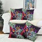 Personalized Melbourne Football Demons Pillow Cover Tropical Hibiscus Flowers - Pacific Fusion Style