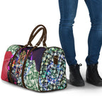 Personalized Melbourne Football Demons Travel Bag Tropical Hibiscus Flowers - Pacific Fusion Style