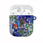 Personalized North Melbourne Football Kangaroos AirPods Case Tropical Hibiscus Flowers - Pacific Fusion Style