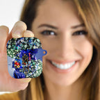 Personalized North Melbourne Football Kangaroos AirPods Case Tropical Hibiscus Flowers - Pacific Fusion Style