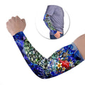 Personalized North Melbourne Football Kangaroos Arm Sleeves Tropical Hibiscus Flowers - Pacific Fusion Style