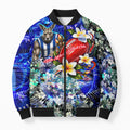 Personalized North Melbourne Football Kangaroos Bomber Puffer Jacket Tropical Hibiscus Flowers - Pacific Fusion Style