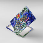 Personalized North Melbourne Football Kangaroos Canvas Wall Art Tropical Hibiscus Flowers - Pacific Fusion Style