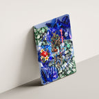 Personalized North Melbourne Football Kangaroos Canvas Wall Art Tropical Hibiscus Flowers - Pacific Fusion Style