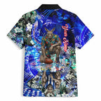Personalized North Melbourne Football Kangaroos Hawaiian Shirt Tropical Hibiscus Flowers - Pacific Fusion Style