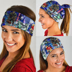 Personalized North Melbourne Football Kangaroos Neck Gaiter Tropical Hibiscus Flowers - Pacific Fusion Style