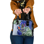 Personalized North Melbourne Football Kangaroos Shoulder Handbag Tropical Hibiscus Flowers - Pacific Fusion Style