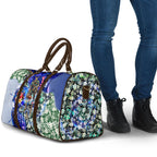Personalized North Melbourne Football Kangaroos Travel Bag Tropical Hibiscus Flowers - Pacific Fusion Style