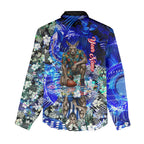 Personalized North Melbourne Football Kangaroos Women Casual Shirt Tropical Hibiscus Flowers - Pacific Fusion Style