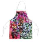 Personalized St Kilda Football Saints Apron Tropical Hibiscus Flowers - Pacific Fusion Style