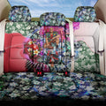 Personalized St Kilda Football Saints Back Car Seat Cover Tropical Hibiscus Flowers - Pacific Fusion Style