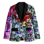 Personalized St Kilda Football Saints Blazer Tropical Hibiscus Flowers - Pacific Fusion Style