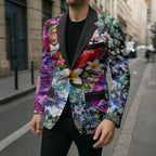 Personalized St Kilda Football Saints Blazer Tropical Hibiscus Flowers - Pacific Fusion Style