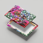 Personalized St Kilda Football Saints Canvas Wall Art Tropical Hibiscus Flowers - Pacific Fusion Style