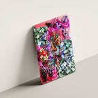Personalized St Kilda Football Saints Canvas Wall Art Tropical Hibiscus Flowers - Pacific Fusion Style