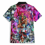 Personalized St Kilda Football Saints Hawaiian Shirt Tropical Hibiscus Flowers - Pacific Fusion Style